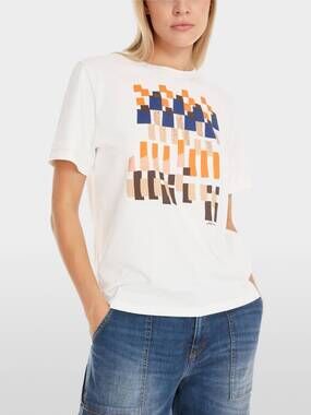 NEW MARC CAIN print tee in white
